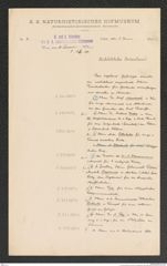 k.k. naturhistorisches Hofmuseum, Intendanzakten 1885-1896 (Hauer), Aktenzahl Z.32/1891, Seite 1